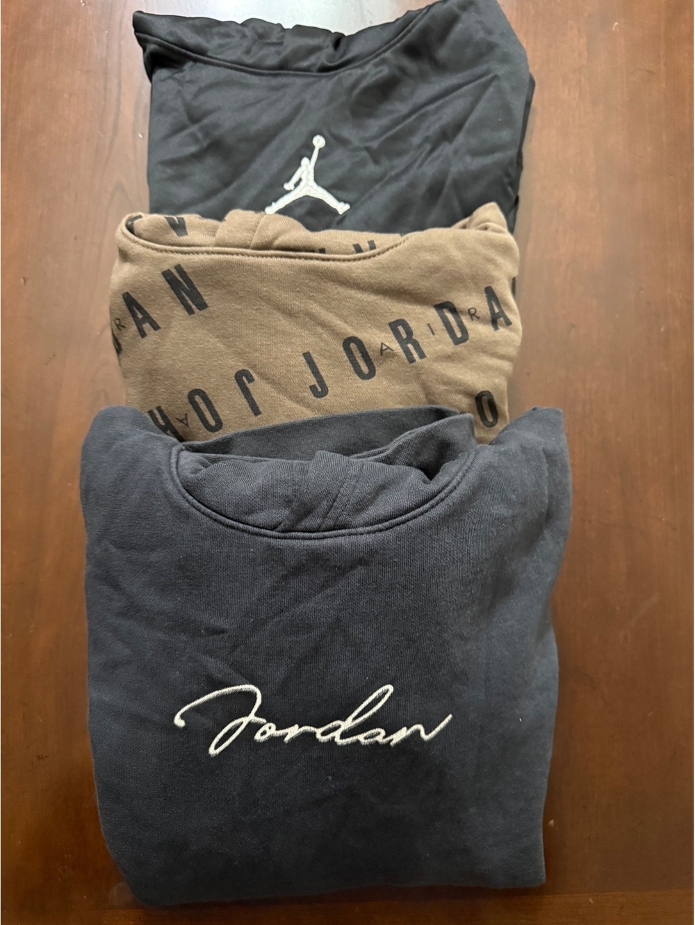Lot of 3 Jordan Boys Pullover Hoodie Size Large 12-13 Years Sweatshirts